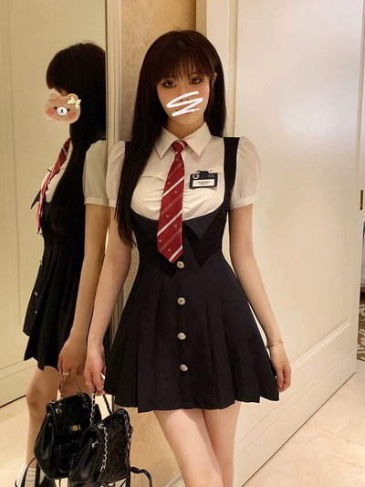 Vestido estilo colegial manga corta | larga 