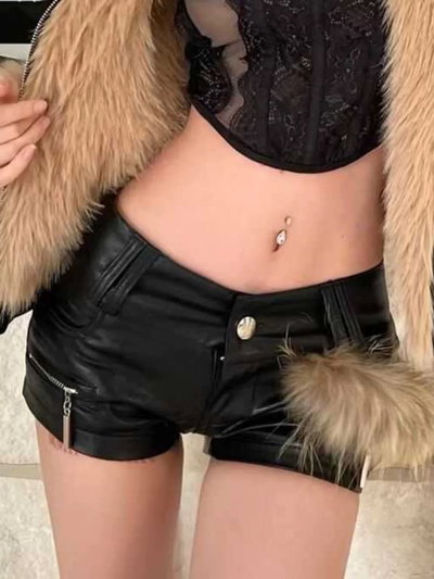 Short engomado tiro bajo 