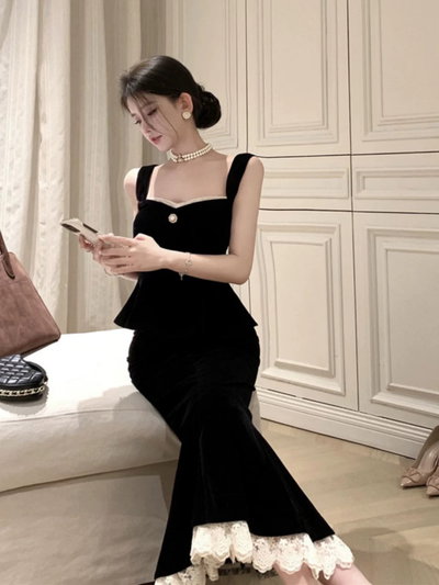 Conjunto 2 piezas aterciopelado vintage 