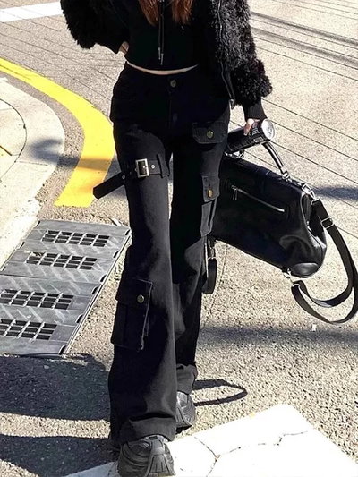 Pantalón Oxford tipo cargo 