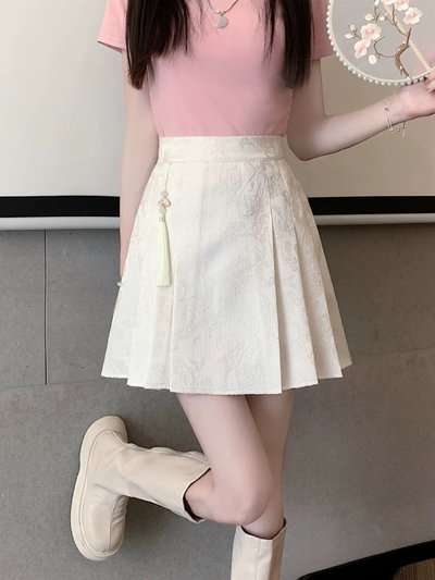 Falda estilo mamian qun corta 