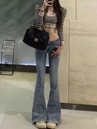 Pantalón Oxford tiro bajo 