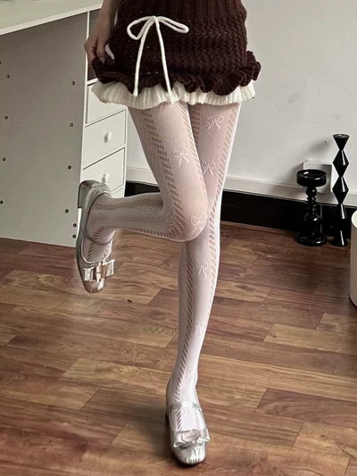 Medias completas diseño lazo 