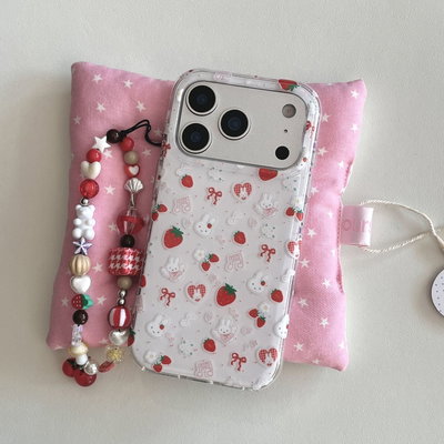 Funda iPhone bunny & strawberry