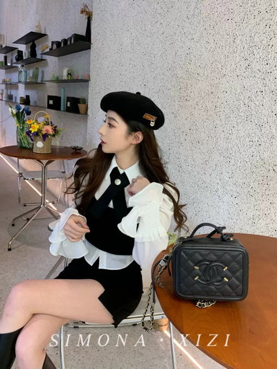 Conjunto 3 piezas estilo colegial negro 