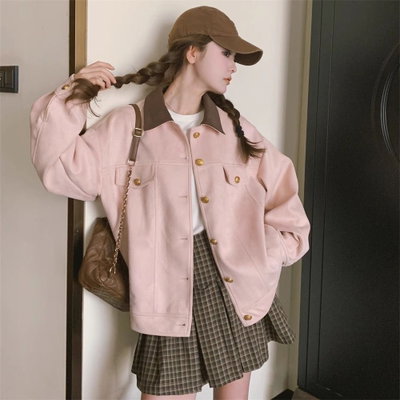 Campera americana rosa 