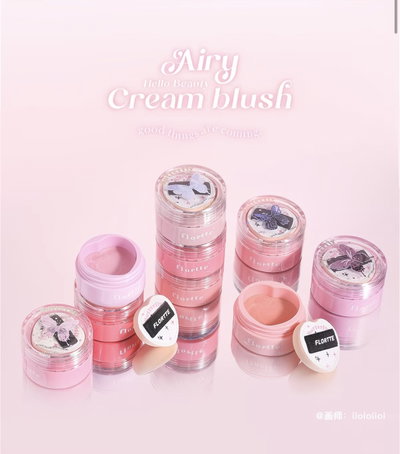 Flortte butterfly airy cream blush