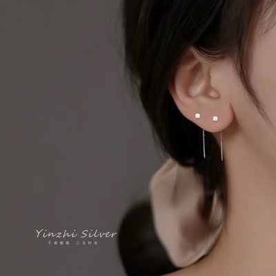 Arete minimalista cubo 