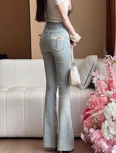 Pantalón doble boton con bolsillo 