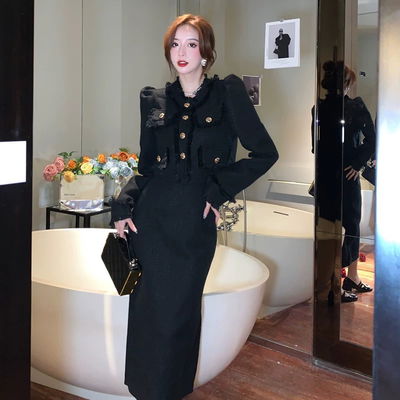 Blazer+Falda larga estilo Chanel 