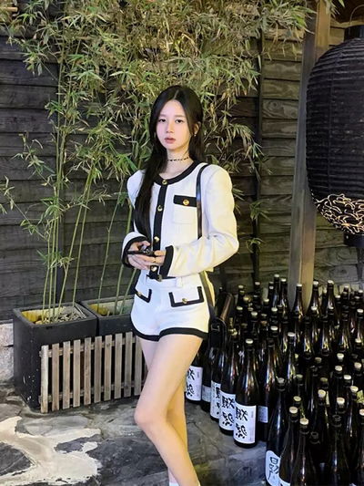 Blazer + Mini short estilo Chanel 