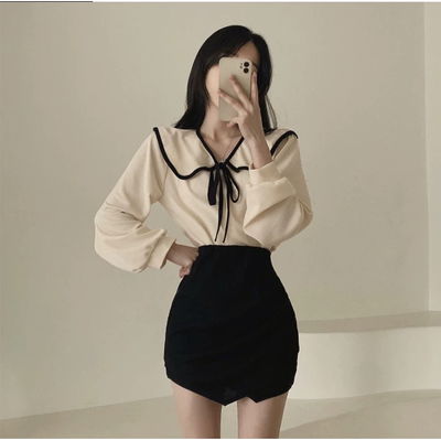 Camisa cuello sailor 
