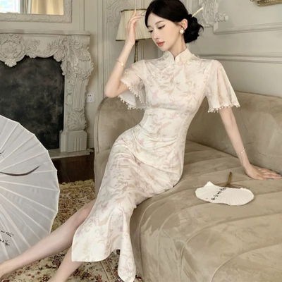 Qipao perlado