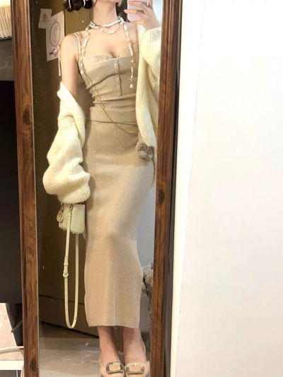 Falda larga nude 