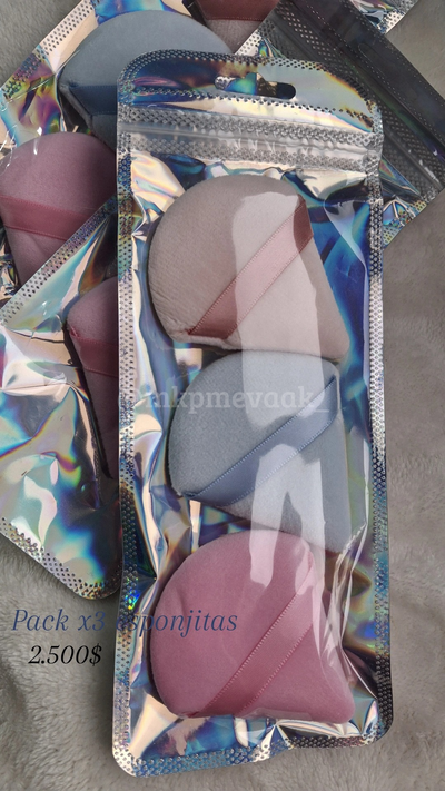 Set x3 esponjitas 