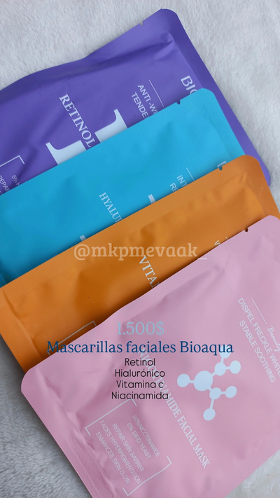 Mascarillas faciales bioaqua