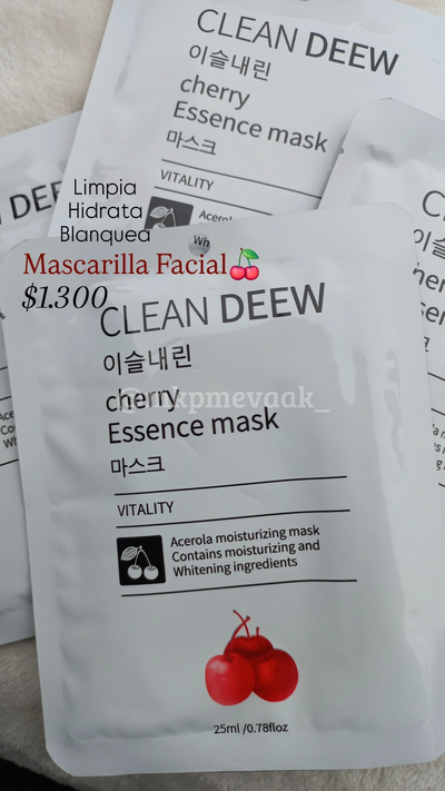 Mascarillas faciales clean