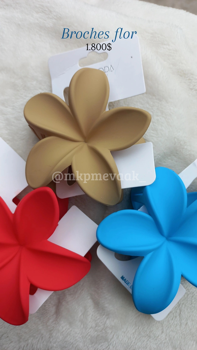 broche flor