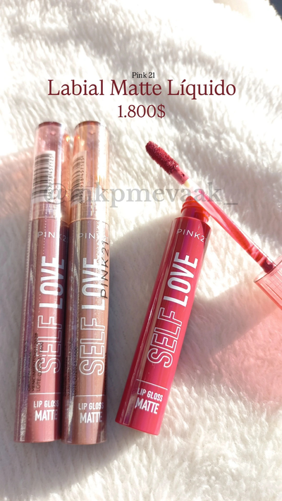 Labial matte liquido love pink 21