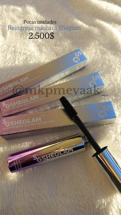 Mascara voluminizadora Sheglam Waterproof