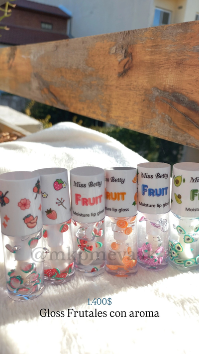 Gloss frutales con aroma