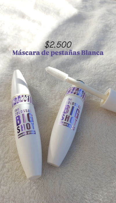 Mascara de pestañas blanca