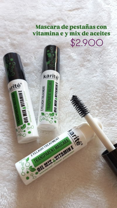 Mascara de pestañas con vitamina e y mix de aceites