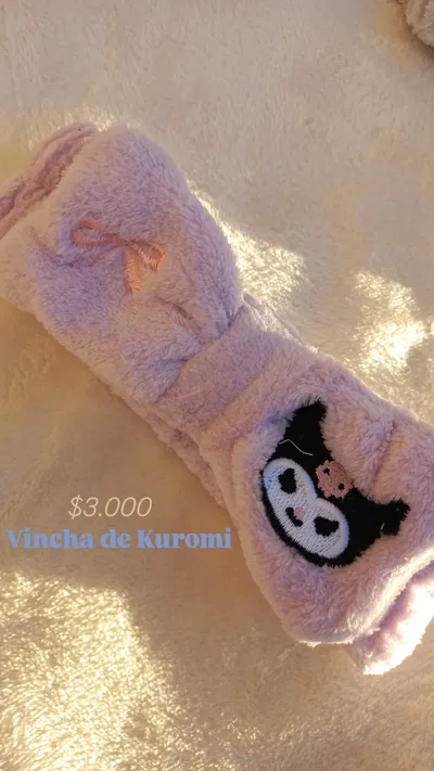 Vincha de Kuromi para skincare