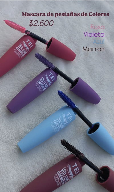Mascara de pestañas de colores