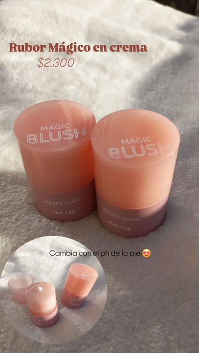 rubor en crema cambia segun ph