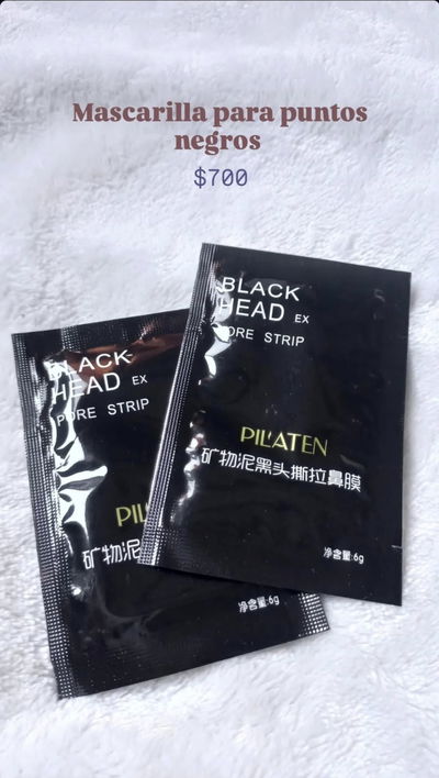 mascarilla de puntos negros