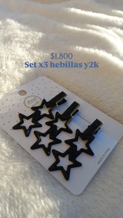 Set x3 hebillas y2k