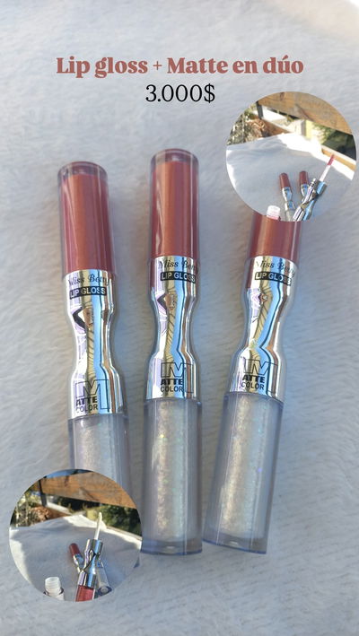 Labial gloss + Matte dúo