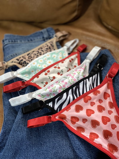 Less microfibra estampadas (regulable ancho)