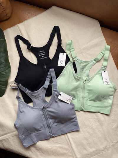 Top deportivo con cierre