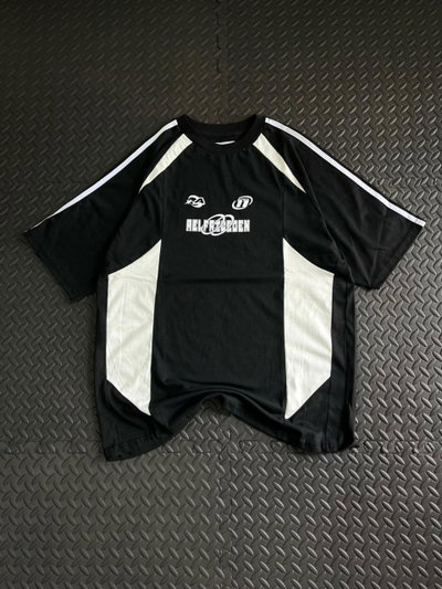 Remera Oversize Deportiva Negra y Blanca Aelfric Eden