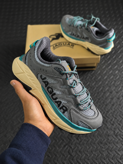 Zapatillas Jaguar Urban Trek Gris y Turquesa