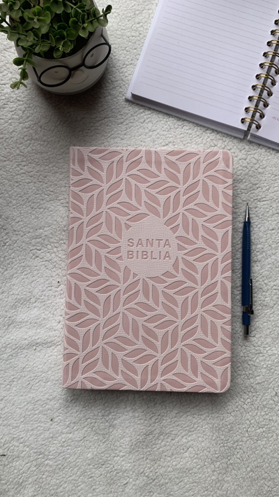 Biblia Nueva Traducción Viviente Filament Letra Grande Símil Piel Rosa