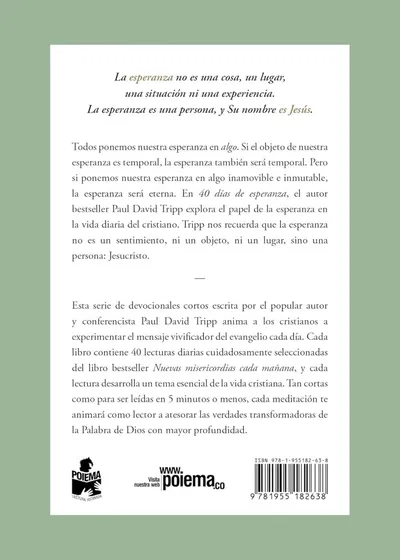 40 días de Esperanza - Paul David Tripp