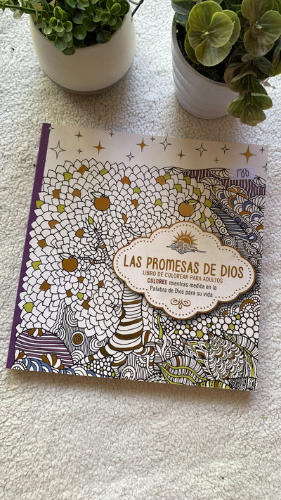 Las promesas de Dios: Libro de colorear para adultos