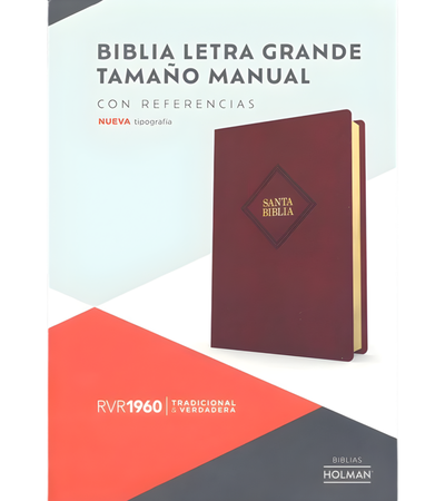Biblia Holman Letra Grande Reina Valera 1960 Tamaño Manual