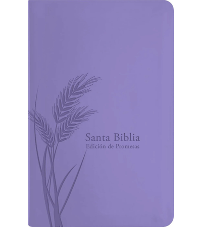 Biblia De Promesas RV1960 Tamaño Manual – Imitación Piel Especial Lavanda Claro