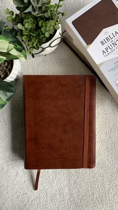 Biblia de Apuntes café tamaño personal