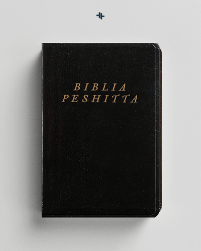 Biblia Peshitta. Imitación piel, negro