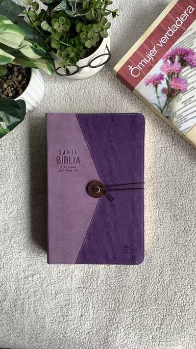 Biblia estilo midori, letra grande 11 pt, pdj rojo canto dorado