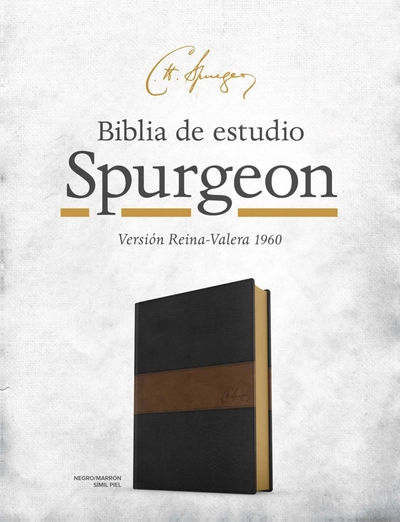 Biblia De Estudio Spurgeon Imitacion Piel Reina Valera 1960