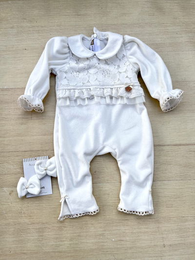 Enterito Pituco Plush c/encaje y tull