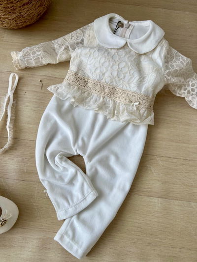 Enterito Pituco Plush c/encaje