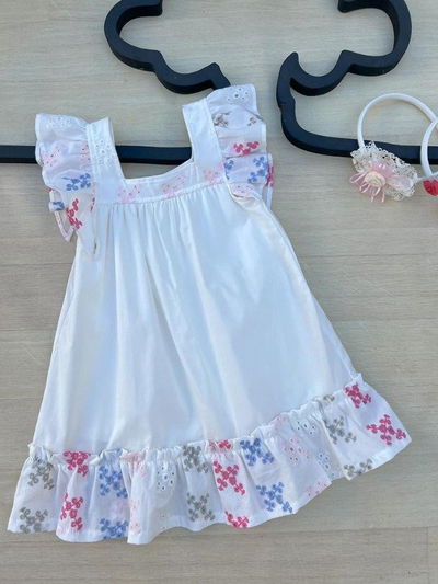 Solera Blanca con broderie de color