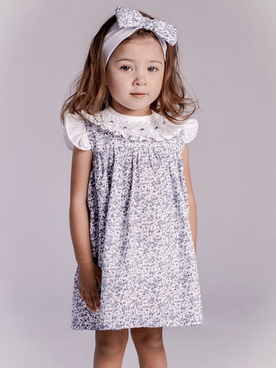 Vestido Liberty Azul smock azul